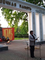 Митинг "Шагнувшие в бессмертие". Акция "Свеча памяти"